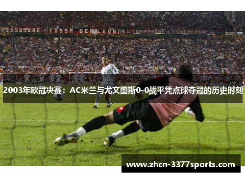 2003年欧冠决赛：AC米兰与尤文图斯0-0战平凭点球夺冠的历史时刻